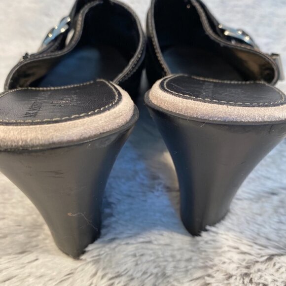 Ann Klein iflex Black Clogs size 9M - Picture 6 of 7